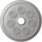 Ekena Millwork Spiral Ceiling Medallion (Fits Canopies up to 4"), Hand-Painted Frost, 25 1/4"OD x 4"ID x 2"P CM25SPFRF - alternate 1